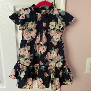 Janie and Jack navy floral dress size 2